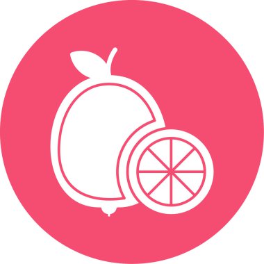 limon meyve vektörü basit simge