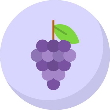 üzüm ikonu vektör illüstrasyonu 