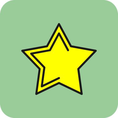 yıldız simgesi vektör illüstrasyonu 