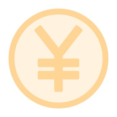 Madeni para ikonu vektörü. düz biçim tasarımı