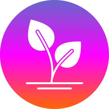 Bitki. Web simgesi basit illüstrasyon