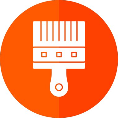 Boya fırçası simgesinin vektör illüstrasyonu