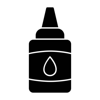 Yapıştırıcı web simgesi, basit vektör illüstrasyonu