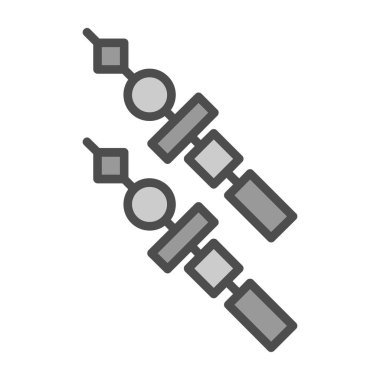 Kebap simge vektör çizim