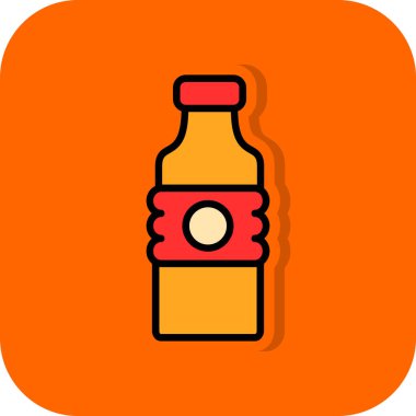 Su şişesi ikonu. özet çizimi 