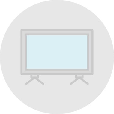 TV simgesi vektör illüstrasyonu