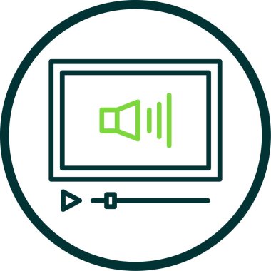 Ses Web simgesi, vektör çizim. 