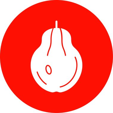 Kırmızı çizgi film simgesinin vektör çizimi