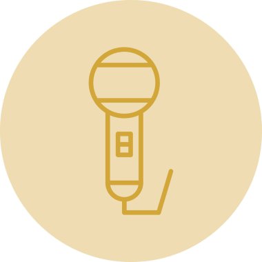 mikrofon simgesi vektör illüstrasyonu