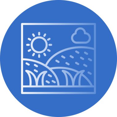 Bir ağaç simgesinin vektör illüstrasyonu