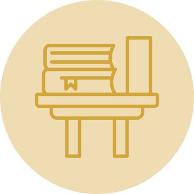 Kitap simgesi, vektör illüstrasyonu basit tasarım