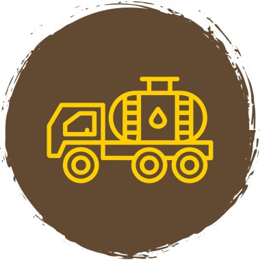 Traktör simgesinin vektör illüstrasyonu