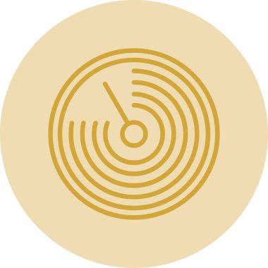 Radar modern simgesinin vektör illüstrasyonu              