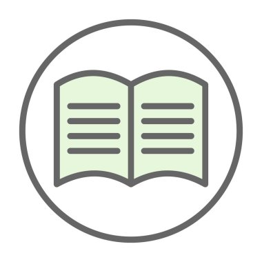 El kitabı simgesi vektör illüstrasyonu