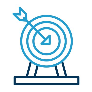 hedef ok simgesi, vektör çizim ile 