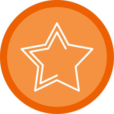 yıldız simgesi vektör illüstrasyonu 