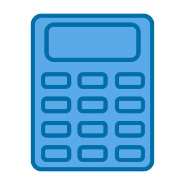 Basit Hesaplayıcı Simgesi, vektör illüstrasyonu