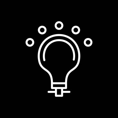 ampul simgesi, vektör illüstrasyonu