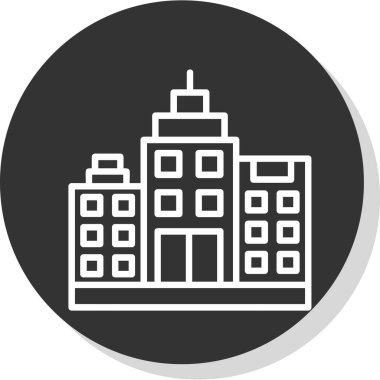 modern yapı web simgesi, vektör illüstrasyonu