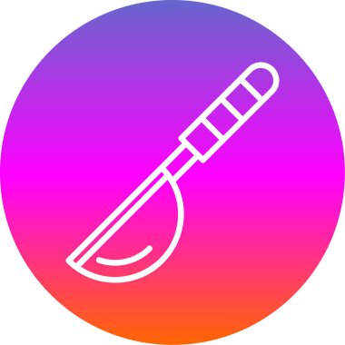 Ladle Web simgesi, vektör illüstrasyonu