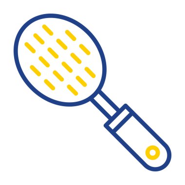 Slotted Spoon ana hatlı web simgesi basit tasarım 