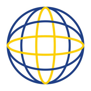 Dünya çapında simge vektör illüstrasyonu 