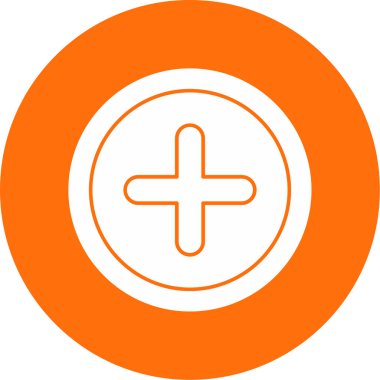 Artı işaret simgesi, vektör illüstrasyonu