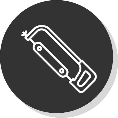 Düz Demir Testere aracı vektör illüstrasyonu