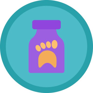 süt ikonlu bebek şişesi, düz tasarım