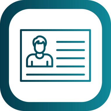 Belge modern simgesinin vektör illüstrasyonu