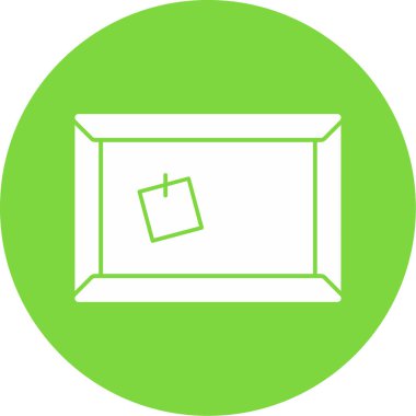 Mantar tahtası web simgesi vektör illüstrasyonu