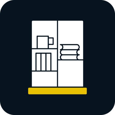 Kitap Davası ikon vektör illüstrasyonu