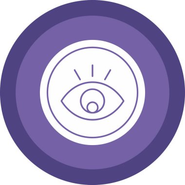 Göz. Web simgesi basit illüstrasyon 