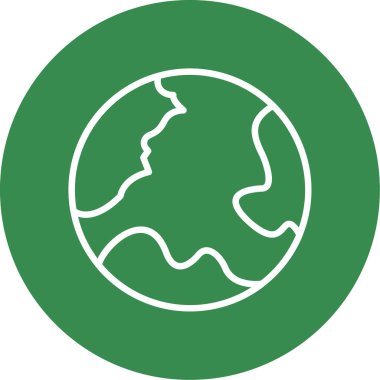 Yeryüzü ikonu vektör illüstrasyonuName                   