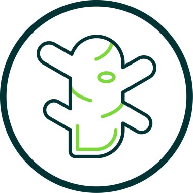 Zencefil kök simgesinin vektör illüstrasyonu 