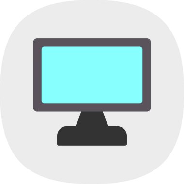 ekran simge vektör çizim 