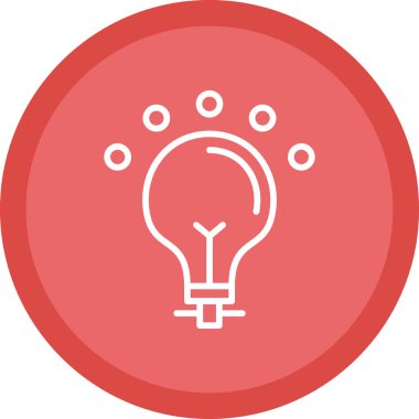 Ampul. Web simgesi basit illüstrasyon