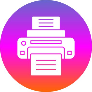  yazıcı web simgesi basit illüstrasyon