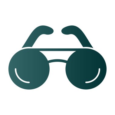 gözlük simgesi, vektör illüstrasyonu 