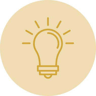 ampul simgesi, vektör illüstrasyonu 