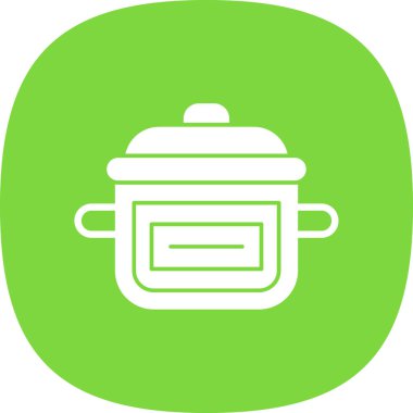 Hot pot simgesinin vektör illüstrasyonu    