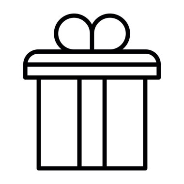 kutu hediye simgesi, vektör illüstrasyonu