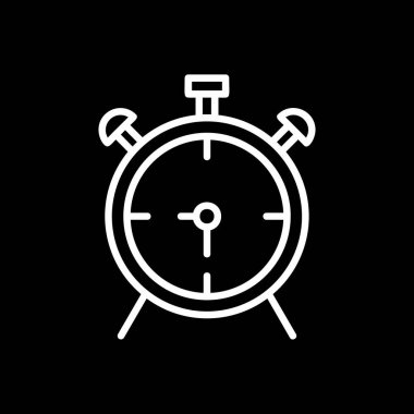 çalar saat simge vektör çizim