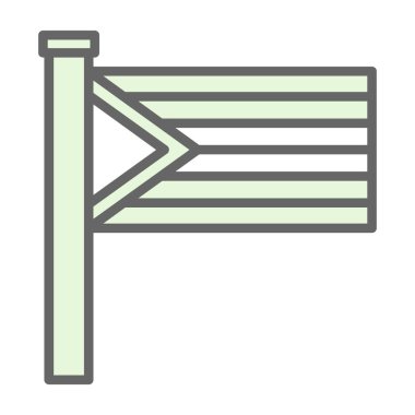 bayrak ikonu vektör illüstrasyonu