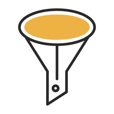 modada izole edilmiş arkaplanda huni simgesi 