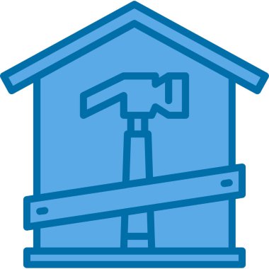 Ev Onarımı Web simgesi vektör illüstrasyonu