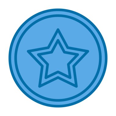 yıldız simgesi vektör illüstrasyonu 