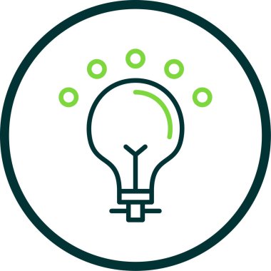 Ampul simgesi web basit illüstrasyon
