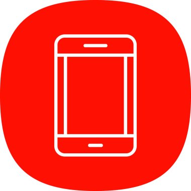 akıllı telefon simgesi, vektör illüstrasyonu basit tasarım