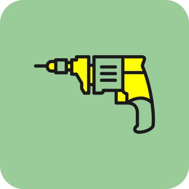 matkap simgesi tasarımı. vektör illüstrasyonu